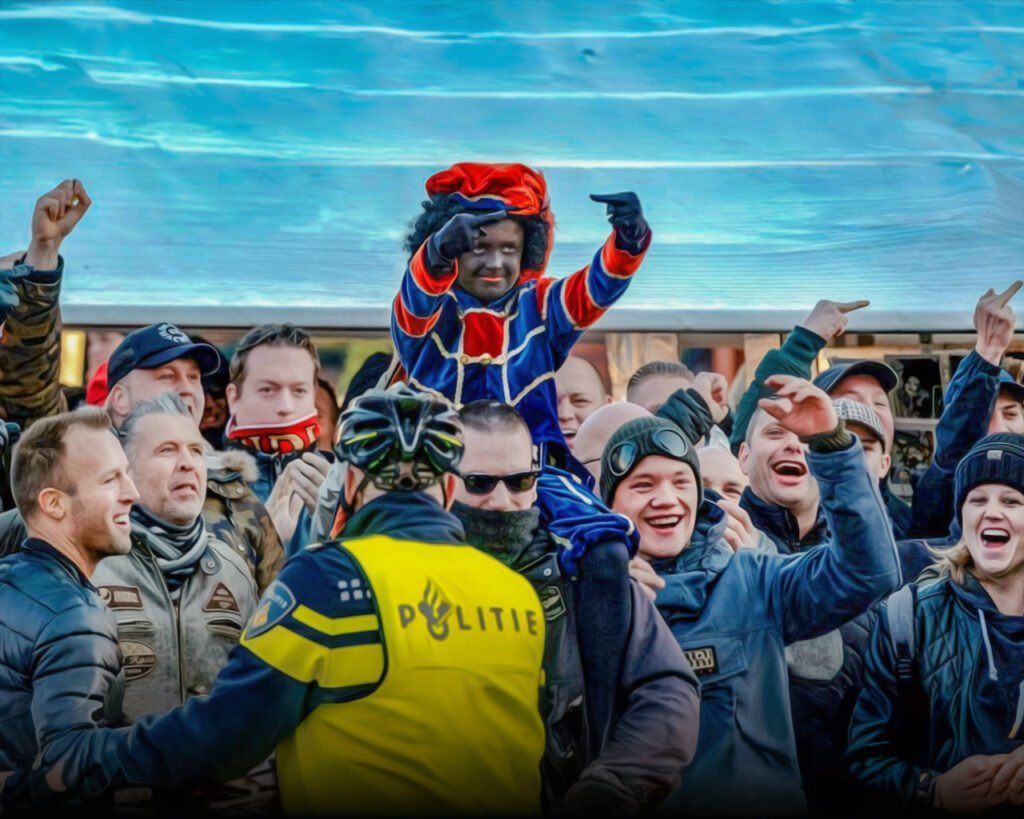 Pro-Zwarte Piet demonstranten Eindhoven