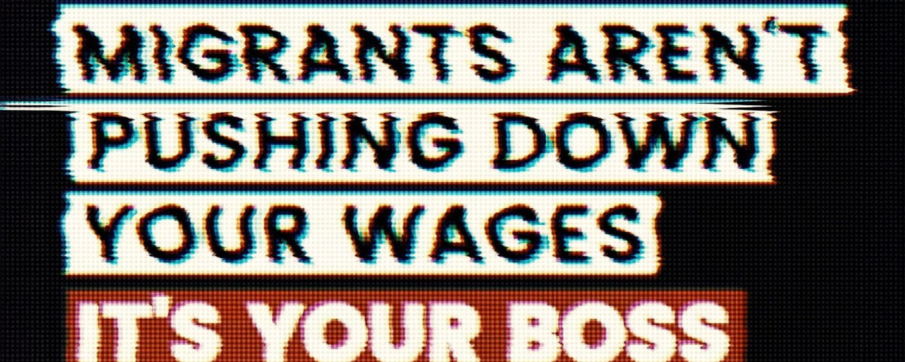 Migranten drukken je lonen niet; je baas wel