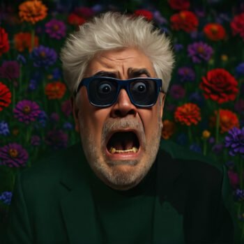 Pedro Almodóvar kijkt ernstig
