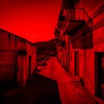 Straatbeeld van de Via Pietro Gori op het Italiaanse eiland Elba