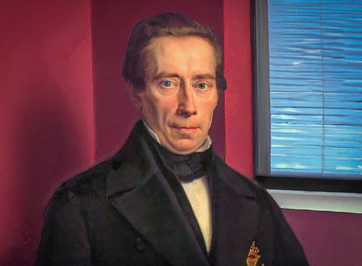 Portret van Johan Rudolph Thorbecke, grondlegger van de Nederlandse Grondwet van 1848