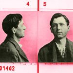 Mugshots van Leon Czolgosz na zijn arrestatie voor de moord op president McKinley in 1901.