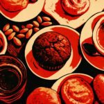 Diverse koffies en zoetigheden op een tafel als symbool voor consumptie en ketenvorming